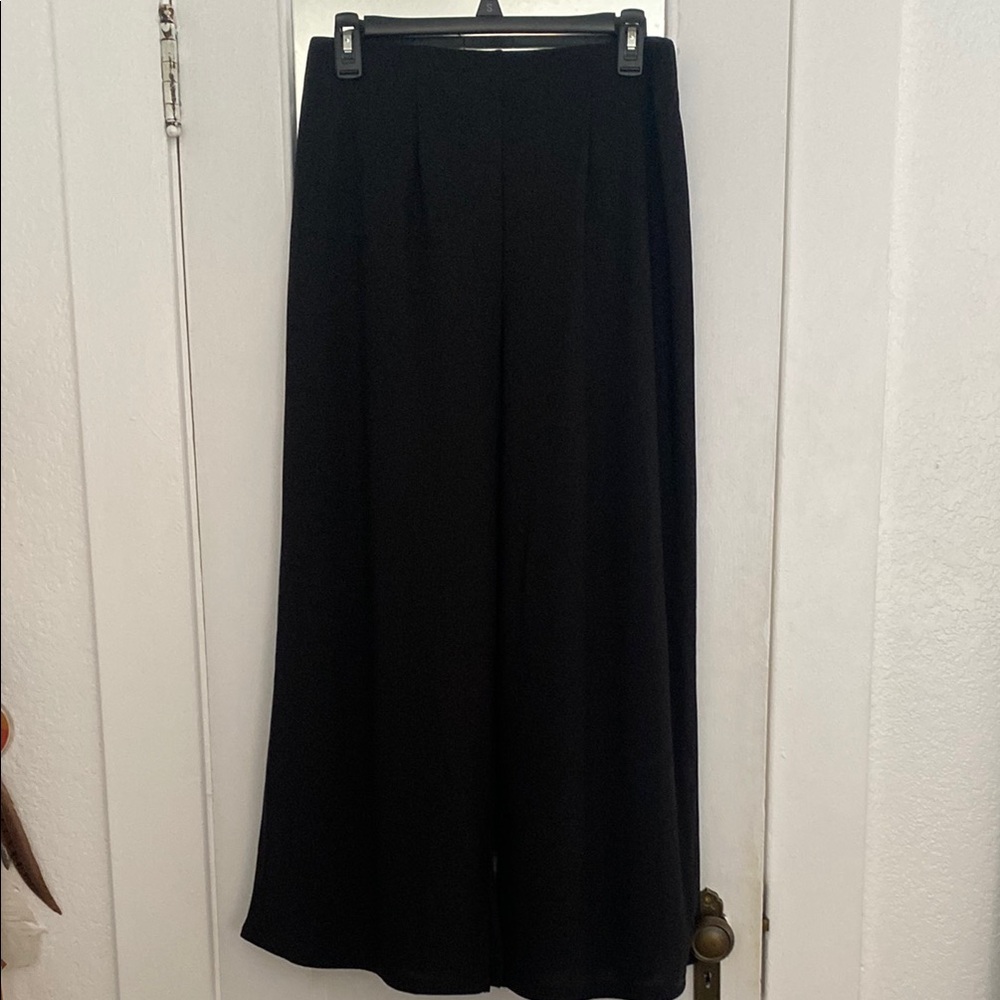 Black Wide-Leg Trousers
